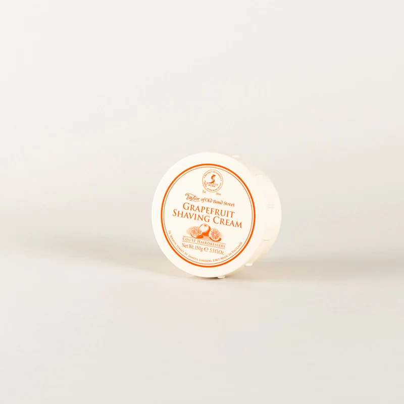 Shaving cream grapefruit