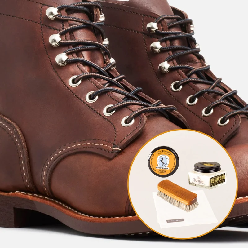 Care set for oiled leather