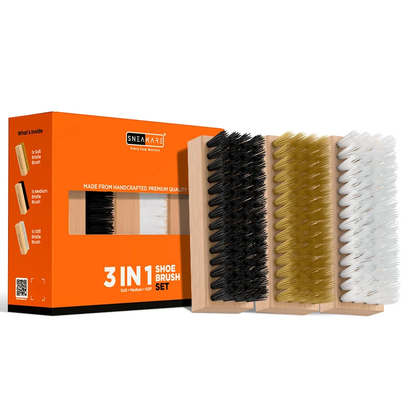 Sneakare 3 in 1 Shoe Brush Set