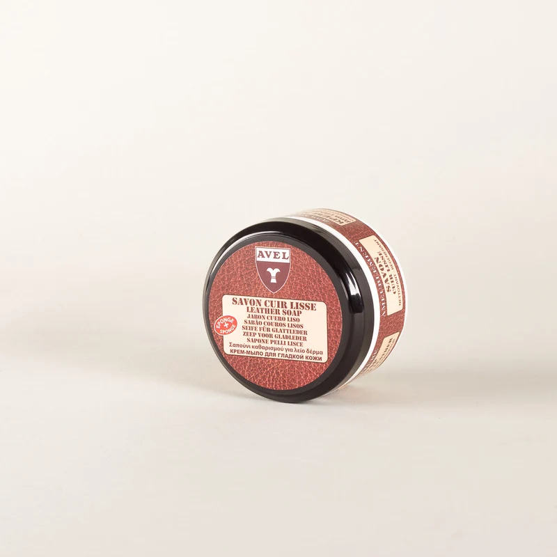 Leather cleaning soap