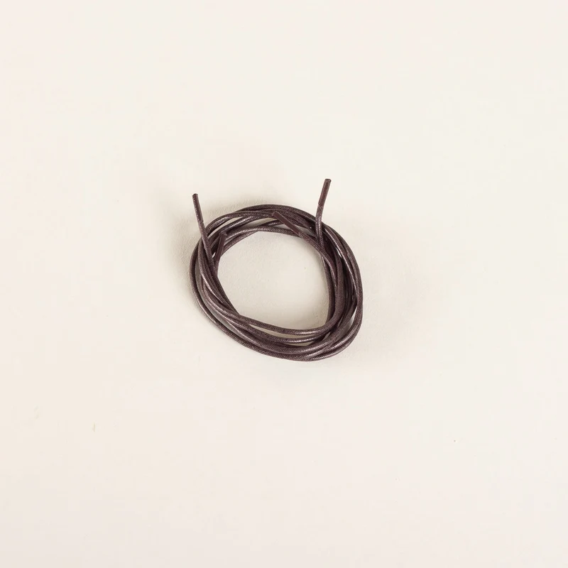 Shoe laces thin - dark brown