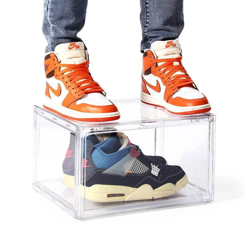 Sneakare Stack'Em Sneaker Crates | Clear (Side Drop)