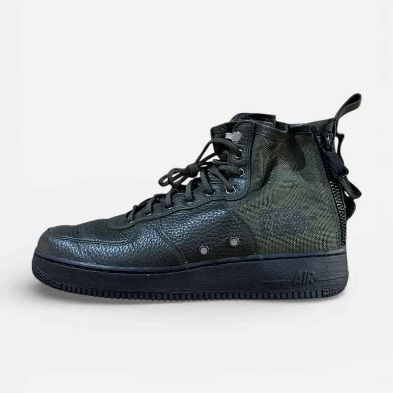NIKE SF AIR FORCE 1 MID | BLACK / KHAKI | 2017 | 917753-300 | UK 9
