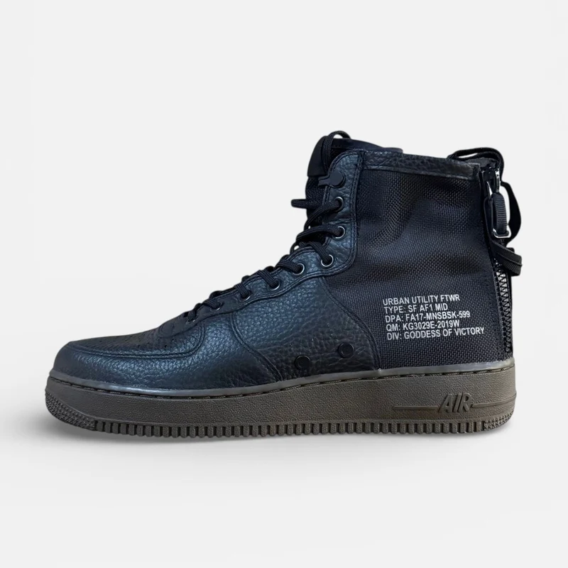 NIKE SF AIR FORCE 1 MID | BLACK DARK HAZEL| 2017 | 917753-002 | UK 9