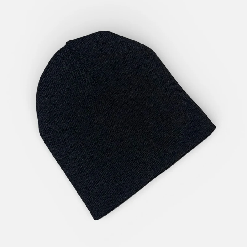 PREMIUM BLANKS - Pull Slouch Beanie Hat - Black