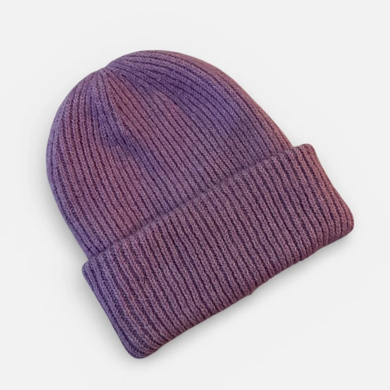 PREMIUM BLANKS - Deep Cuff Soft Yarn Hat - Lilac