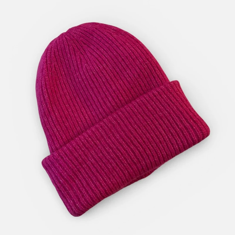 PREMIUM BLANKS - Deep Cuff Soft Yarn Hat - Pink