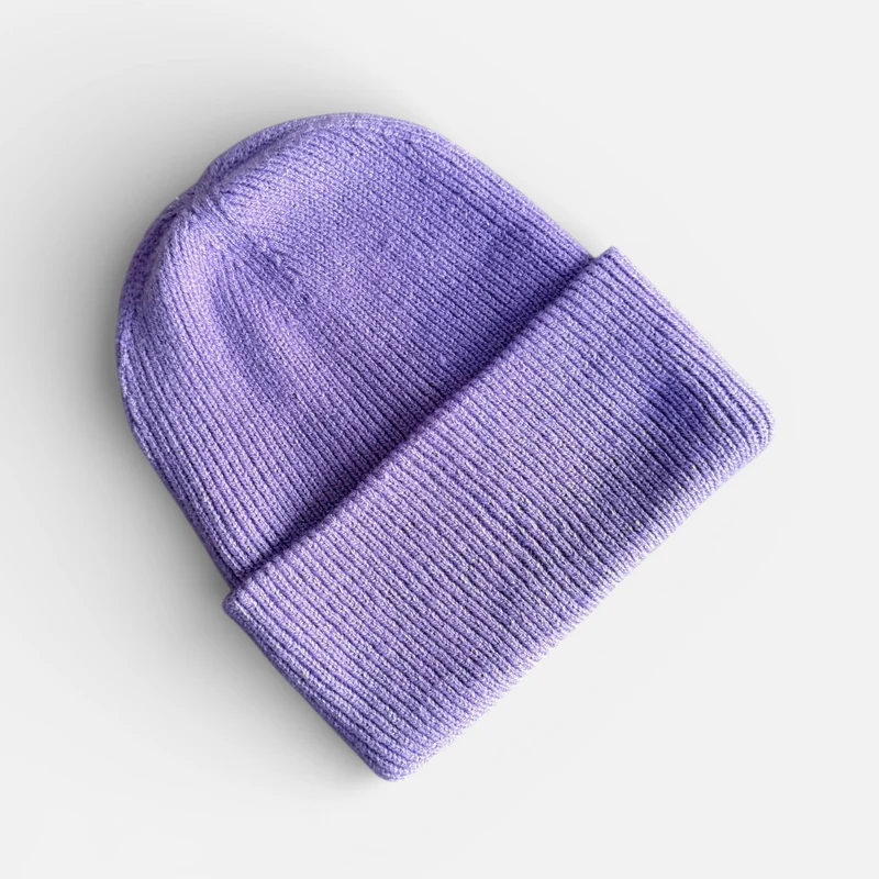 PREMIUM BLANKS - Deep Cuff Beanie Hat - Lavender