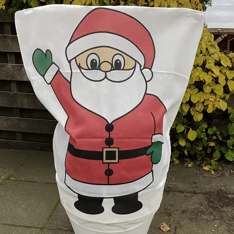 Winterhoes 0,8x1 meter, met opdruk Kerstman