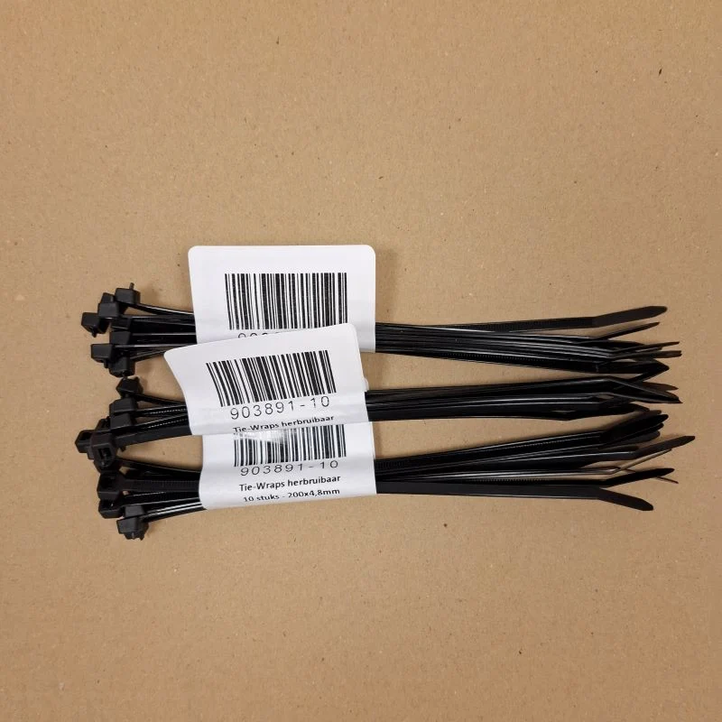 Tie-Wraps herbruikbaar 200x4,8mm