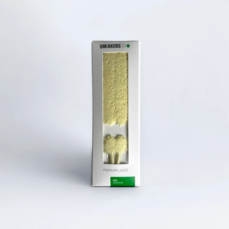 TERRY FLUFFY SNEAKER LACES 120CM - BUTTERCUP