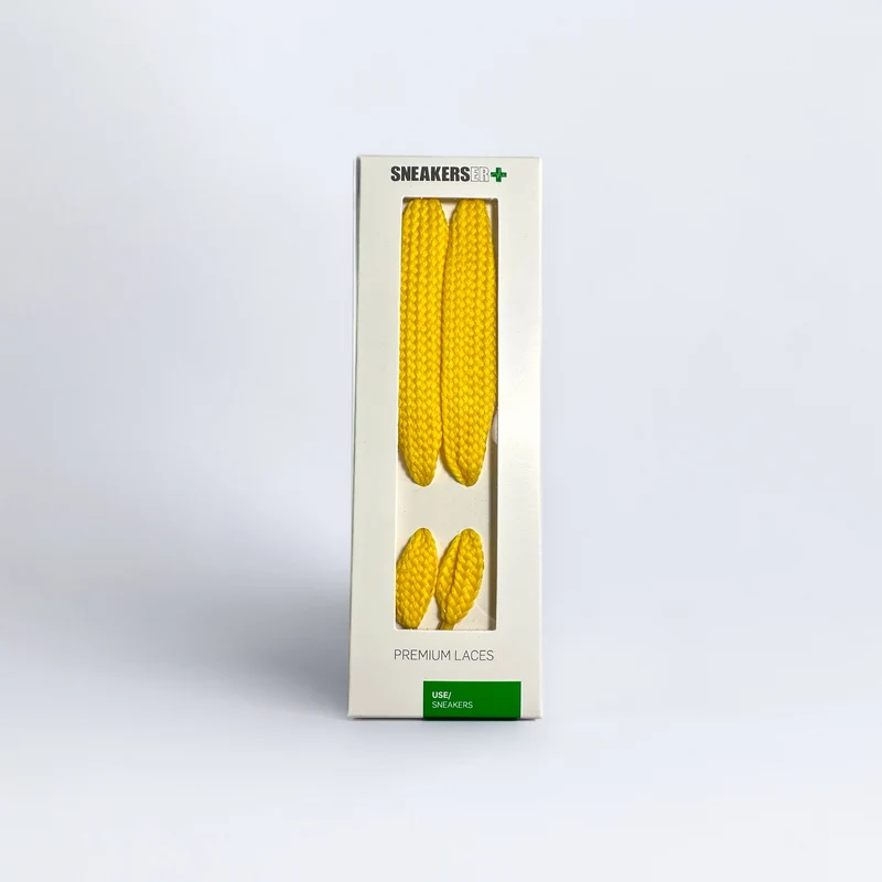 EXTRA WIDE FAT SNEAKER LACES 120CM - YELLOW