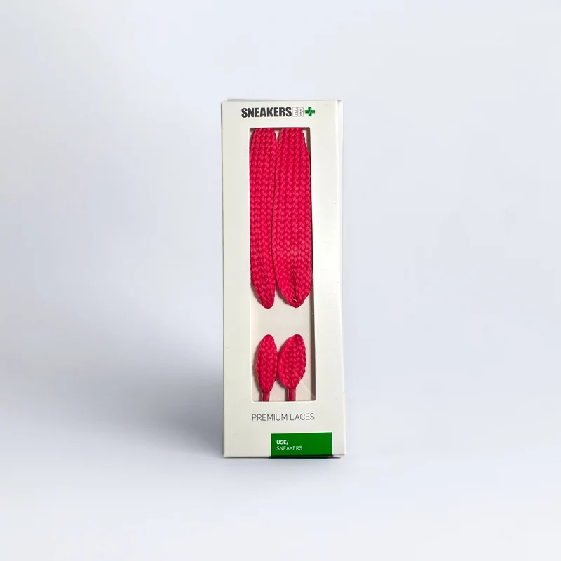 EXTRA WIDE FAT SNEAKER LACES 120CM - ROSE PINK