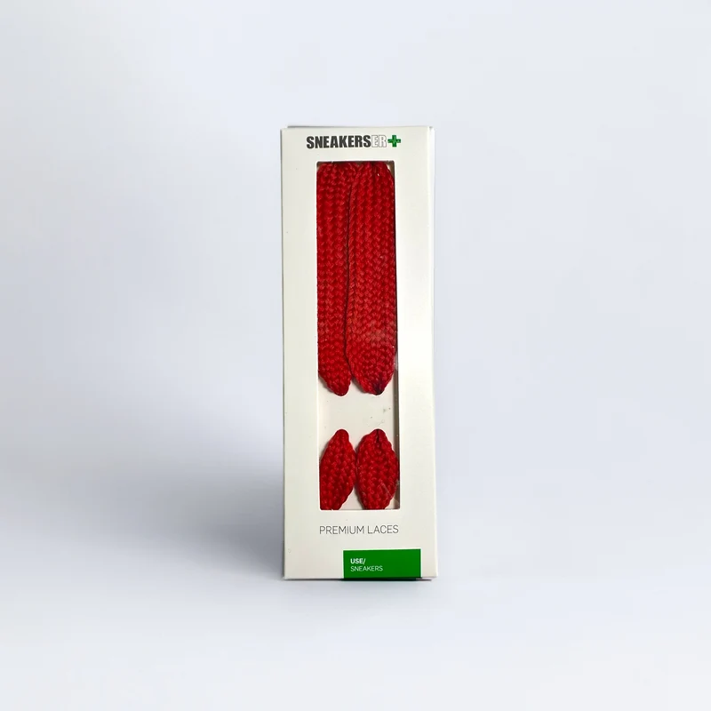 EXTRA WIDE FAT SNEAKER LACES 120CM - RED