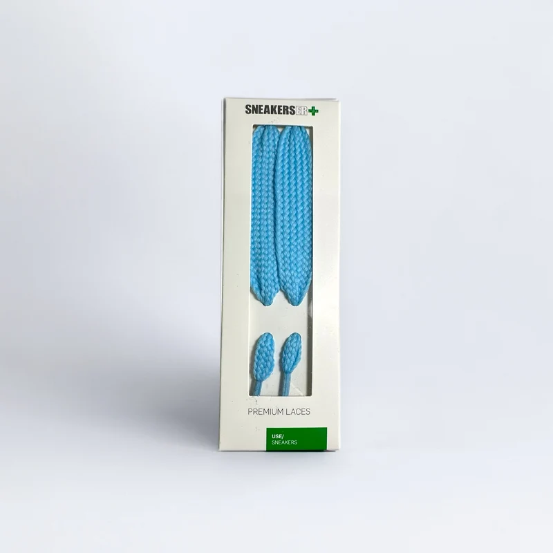 EXTRA WIDE FAT SNEAKER LACES 120CM - LIGHT BLUE