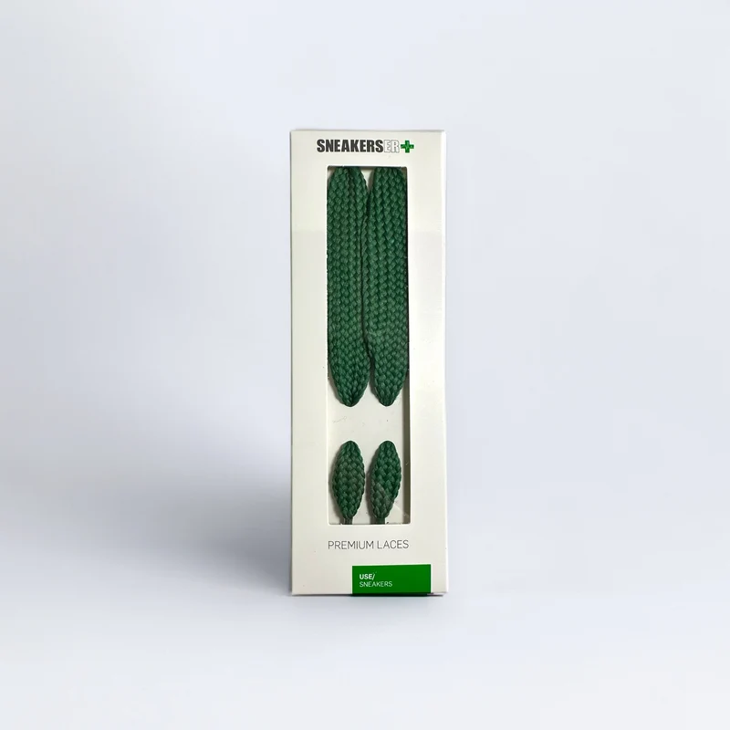 EXTRA WIDE FAT SNEAKER LACES 120CM - GREEN