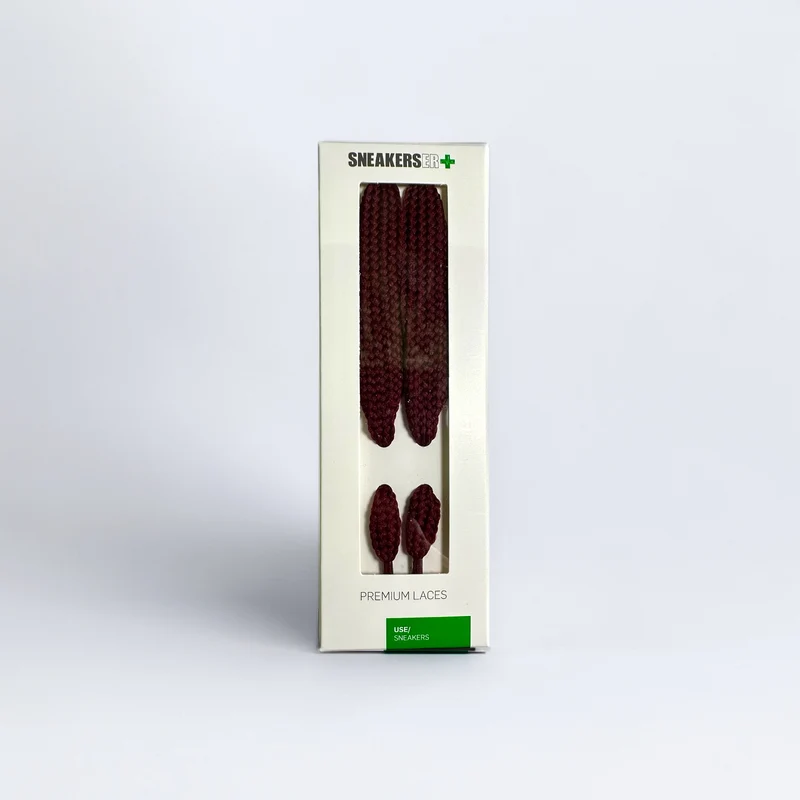 EXTRA WIDE FAT SNEAKER LACES 120CM - BURGUNDY