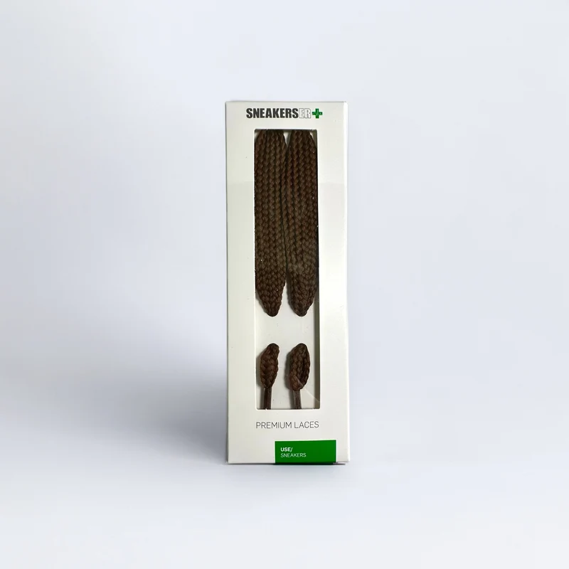 EXTRA WIDE FAT SNEAKER LACES 120CM - BROWN