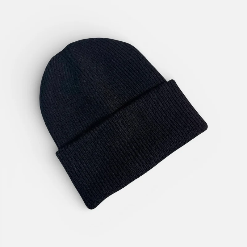 PREMIUM BLANKS - Deep Cuff Beanie Hat - Navy