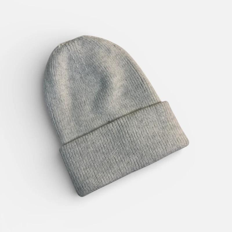 PREMIUM BLANKS - Deep Cuff Beanie Hat - Dove