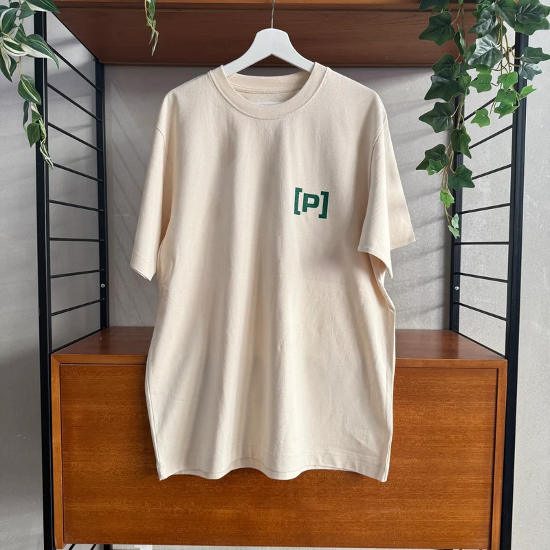 PANINARO City Series 240gsm Oversized Tee - NATURAL | GREEN PRINT