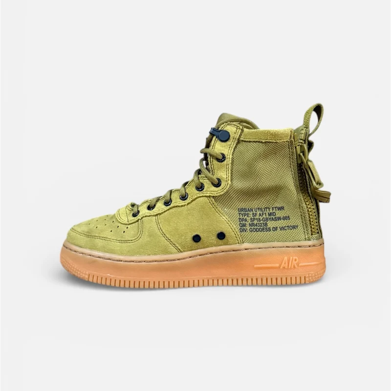 UK 3 NIKE AIR FORCE 1 MID | Desert Moss | 2017 | AJ0424-300 | UK 3