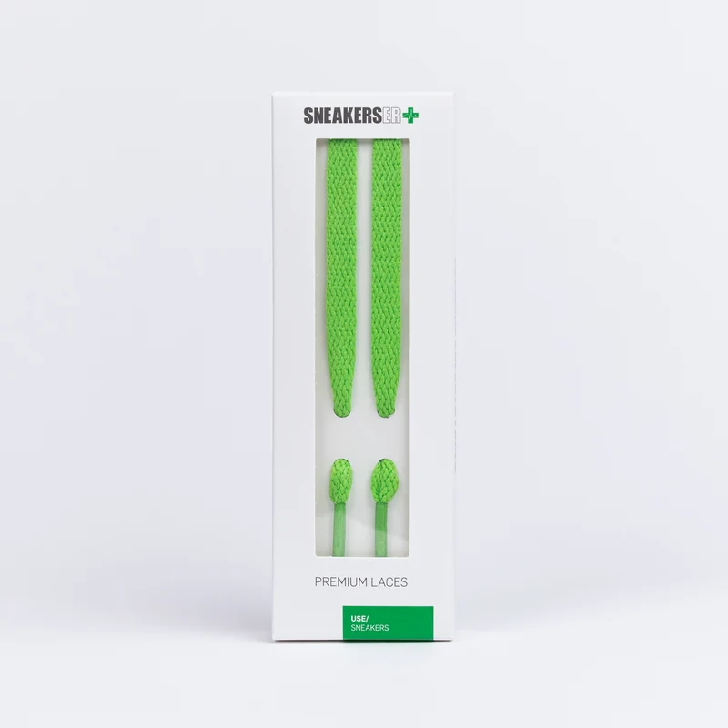 FLAT SNEAKER LACES 120CM - LIGHT GREEN