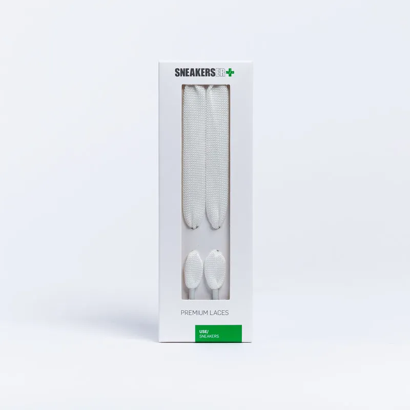 A MCQUEEN STYLE SNEAKER LACES 130CM - WHITE