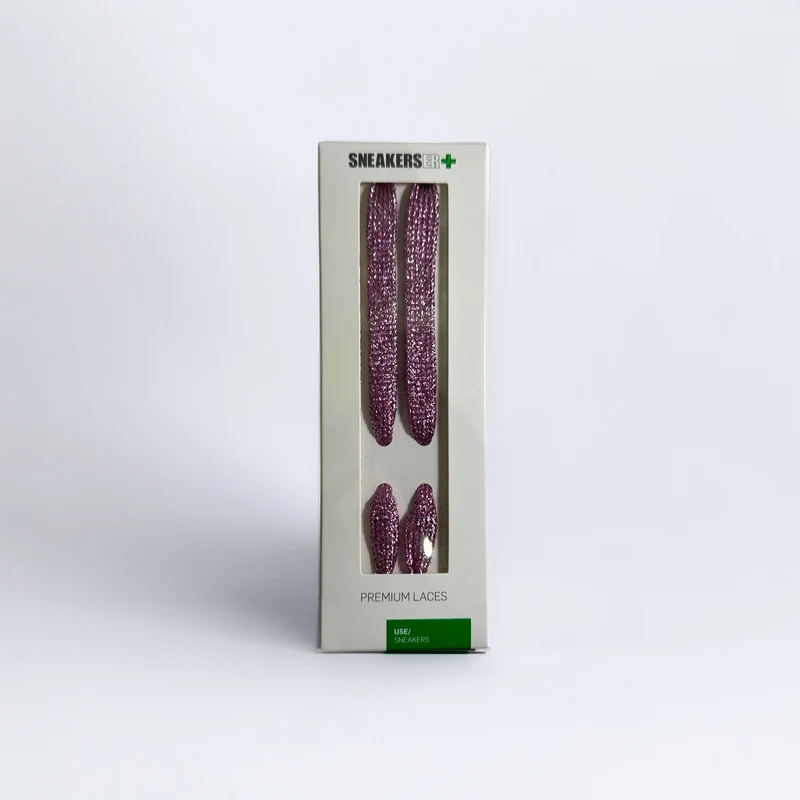 GLITTER LACES 100CM - LILAC
