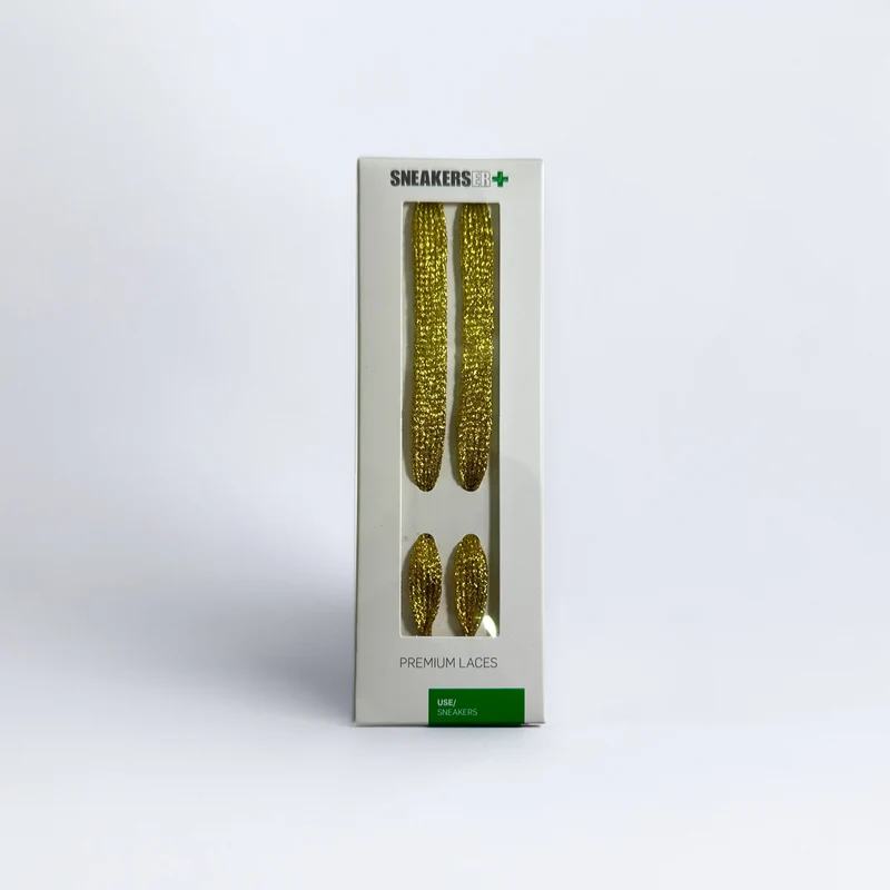 GLITTER LACES 100CM - GOLD