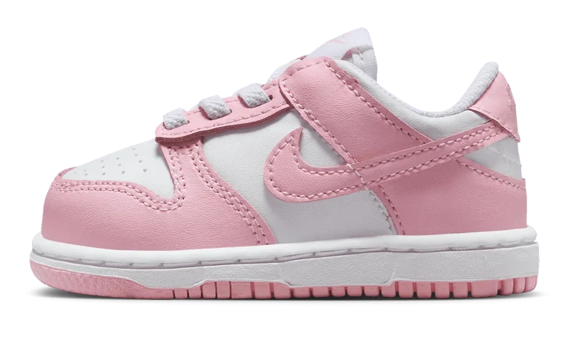 Nike Dunk Low White Medium Soft Pink Kids