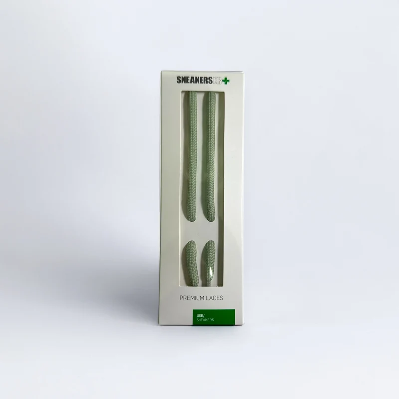 ROUND LUXURY LACES 120cm - SAGE GREEN