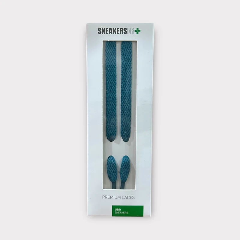 FLAT SNEAKER LACES 120CM - TEAL