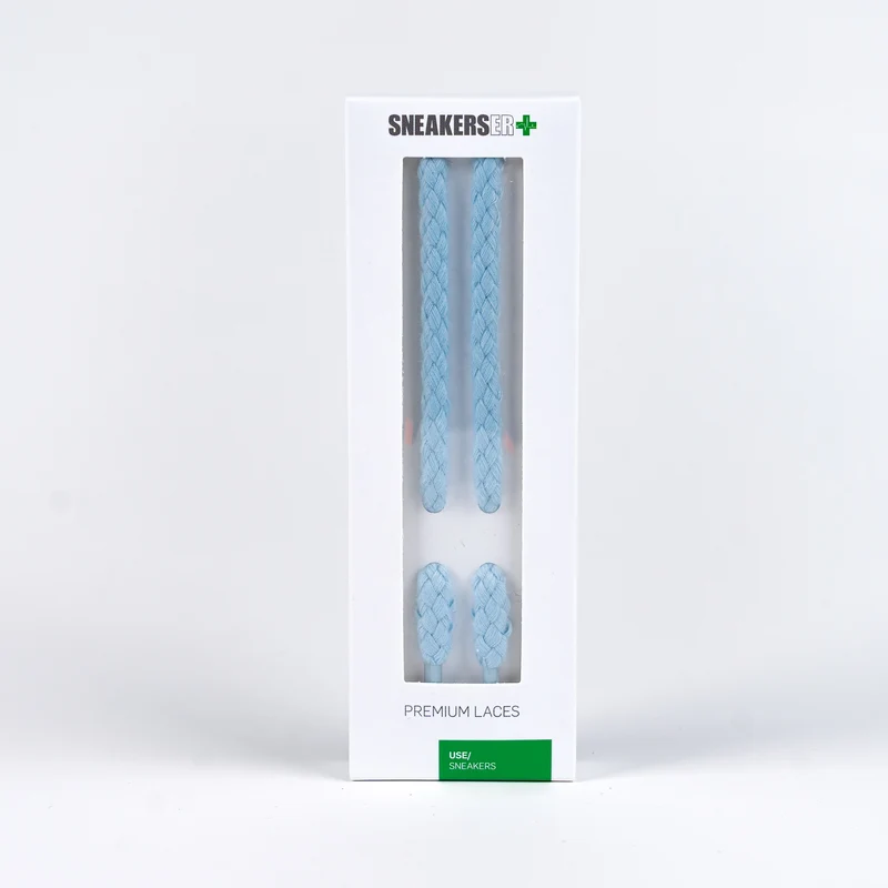 THICK ROPE LACES 120cm LIGHT BLUE