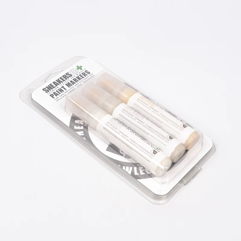 3 PACK: CUSTOM PAINT MARKER PEN: WHITE, OFF WHITE & NATURAL