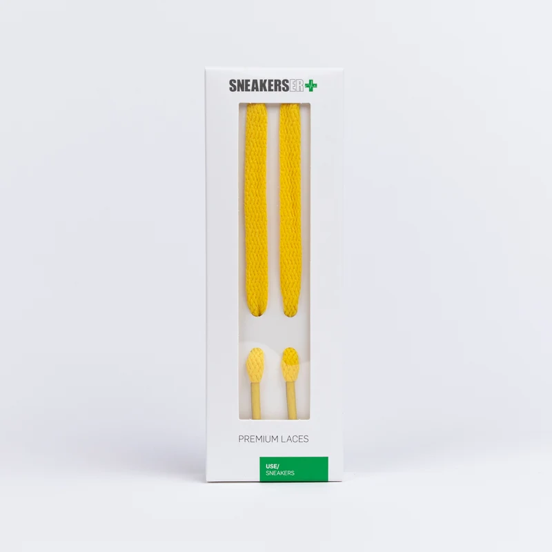 FLAT SNEAKER LACES 120CM - YELLOW