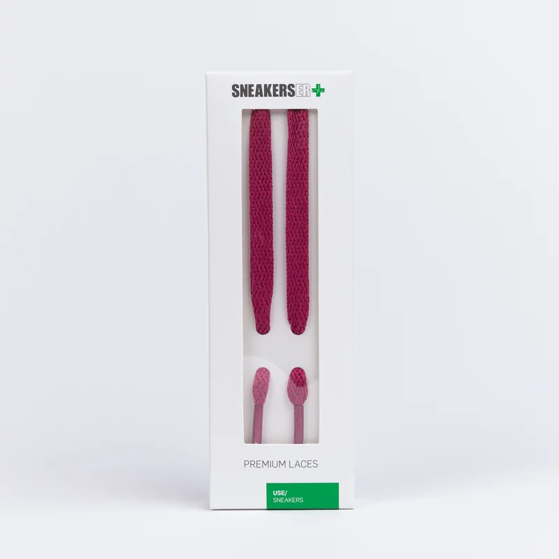FLAT SNEAKER LACES 120CM - MAGENTA