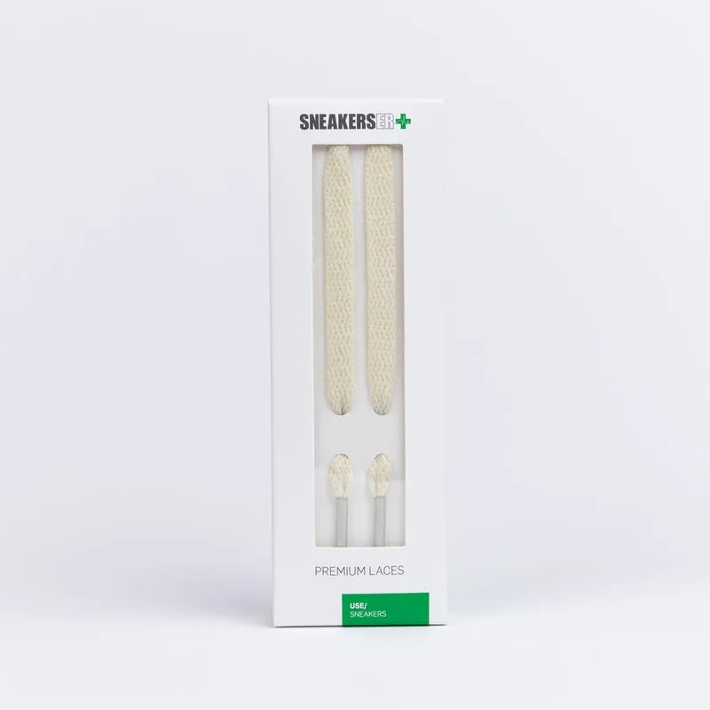 HIGH TOP FLAT SNEAKER LACES 180CM X 8mm SAIL