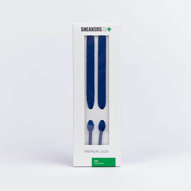 FLAT SNEAKER LACES 120CM - BLUE
