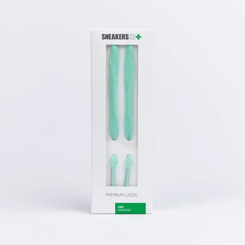 FLAT SNEAKER LACES 120CM - MINT GREEN