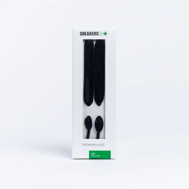 QUEEN SNEAKER LACES 130CM X 10MM - BLACK